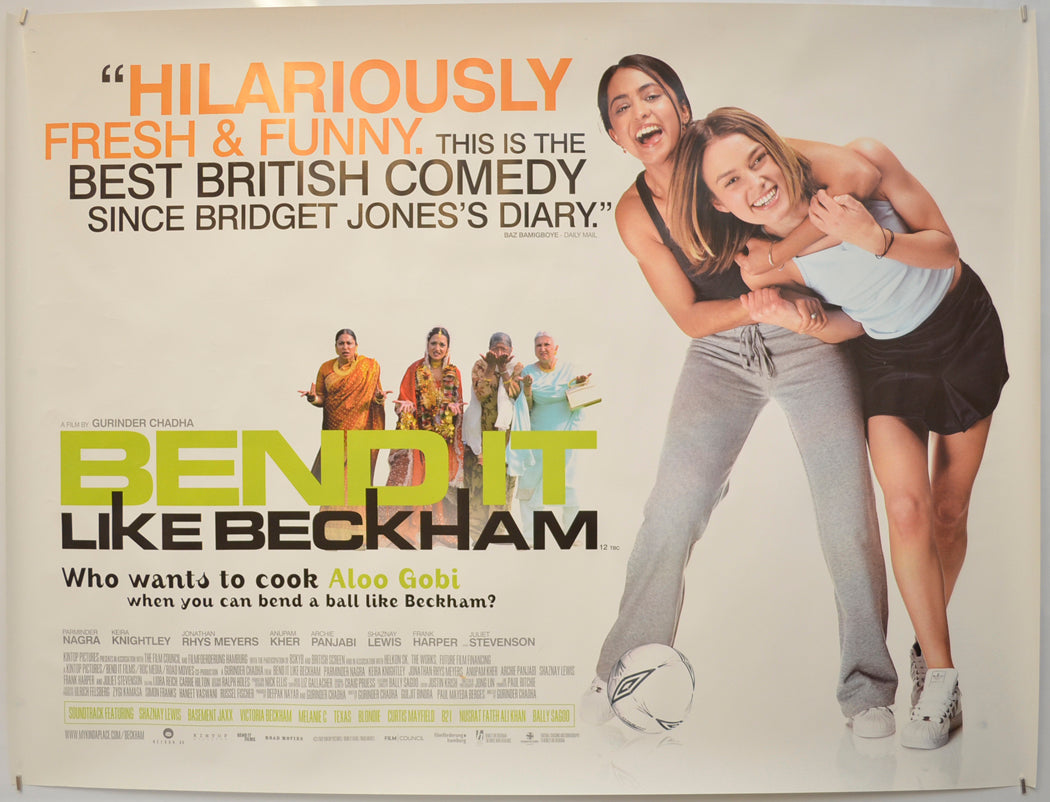 Bend It Like Beckham  Original Quad Poster - Film Poster - Movie Poster