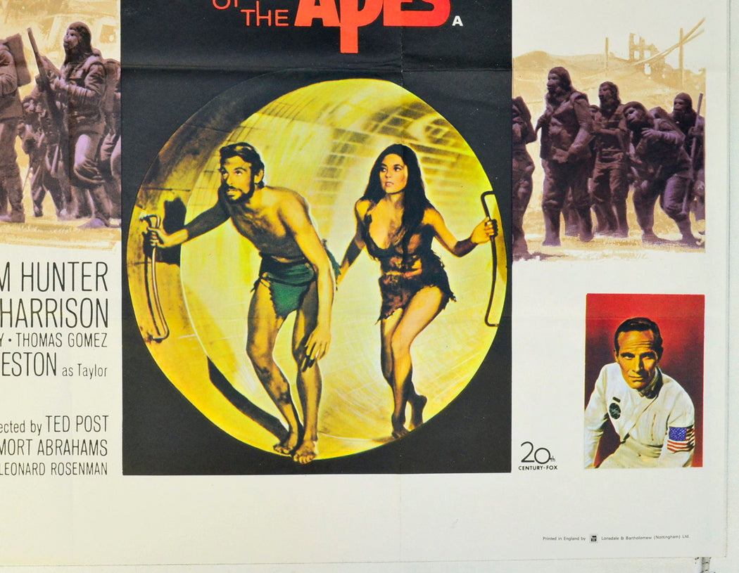 BENEATH THE PLANET OF THE APES (Bottom Right) Cinema Quad Movie Poster 