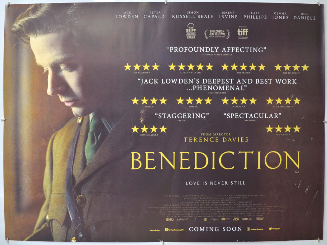 Benediction Original Quad Poster - Film Poster - Movie Poster 