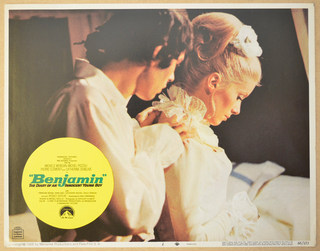 BENJAMIN : THE DIARY OF AN INNOCENT YOUNG BOY (Card 2) Cinema Lobby Card Set 