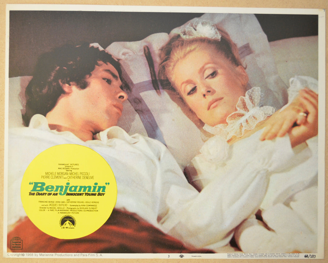 BENJAMIN : THE DIARY OF AN INNOCENT YOUNG BOY (Card 3) Cinema Lobby Card Set 