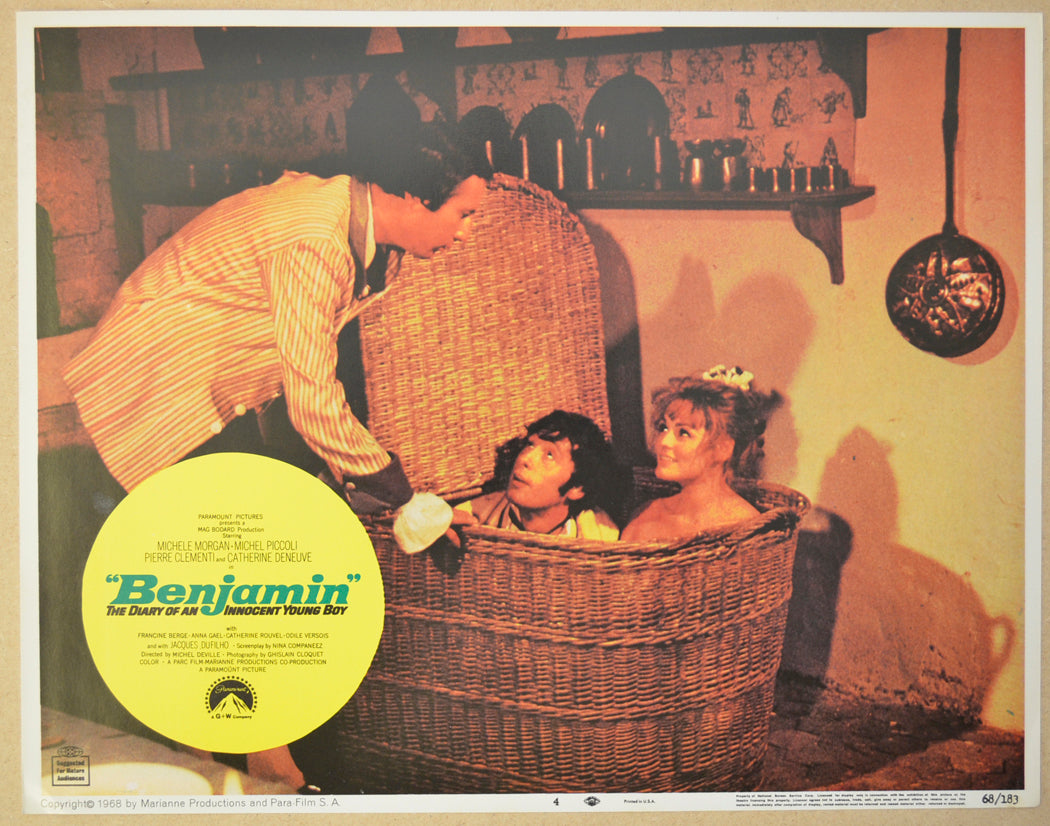 BENJAMIN : THE DIARY OF AN INNOCENT YOUNG BOY (Card 4) Cinema Lobby Card Set 