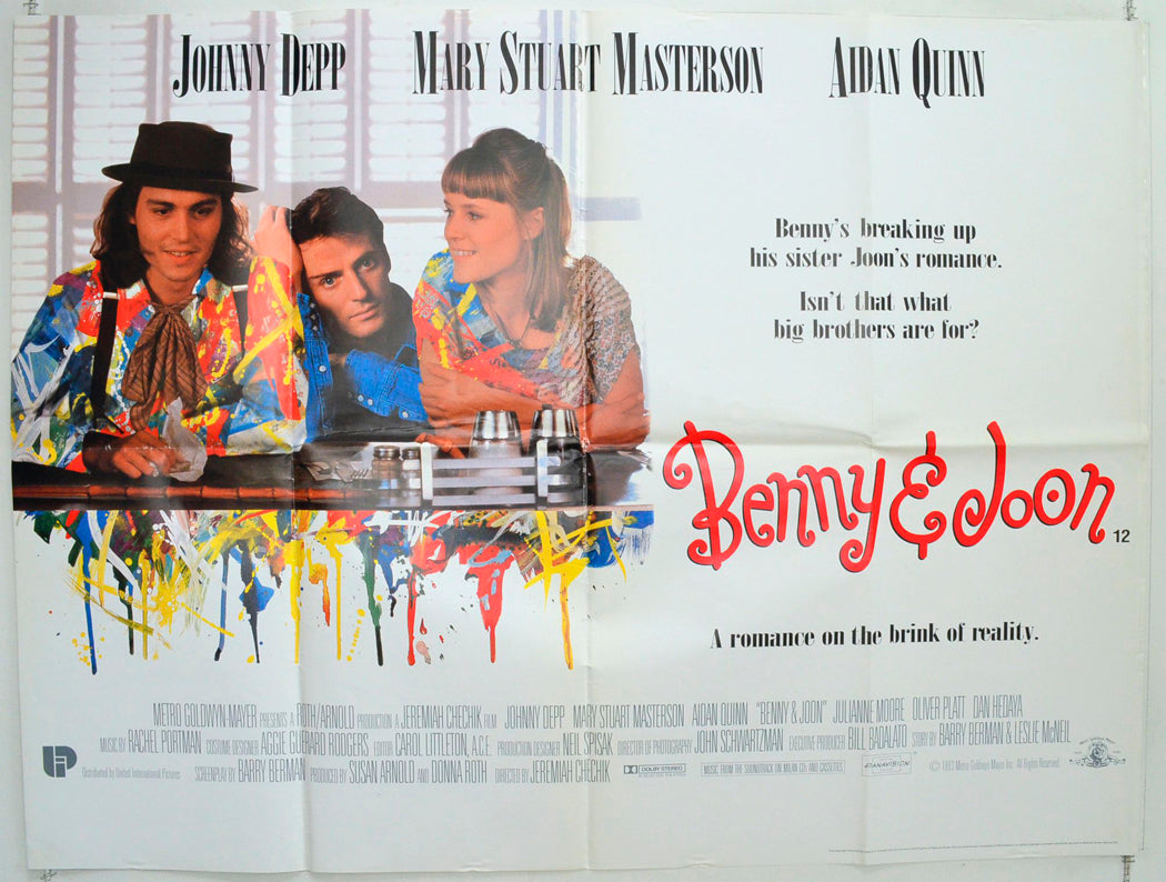 Benny And Joon Original British Quad Poster - Film Poster - Movie Poster 