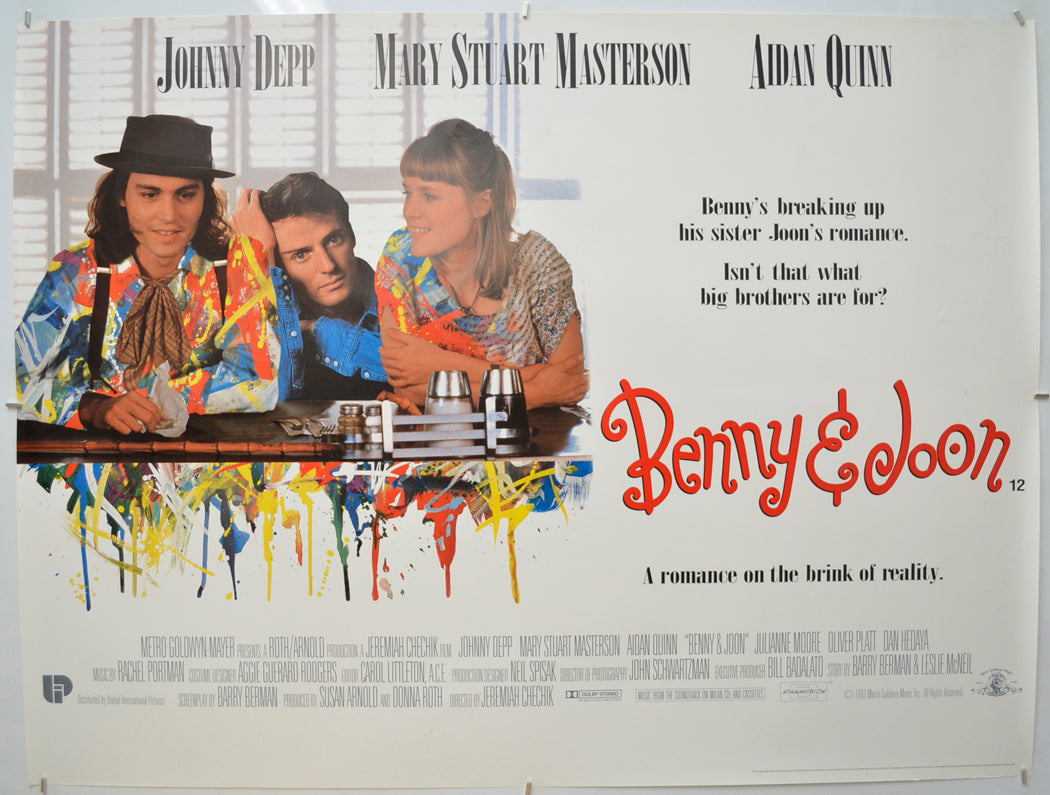 Benny And Joon Original Quad Poster - Film Poster - Movie Poster