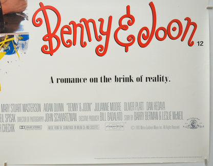 BENNY AND JOON (Bottom Right) Cinema Quad Movie Poster 