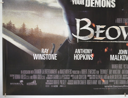 BEOWULF (Bottom Left) Cinema Quad Movie Poster 