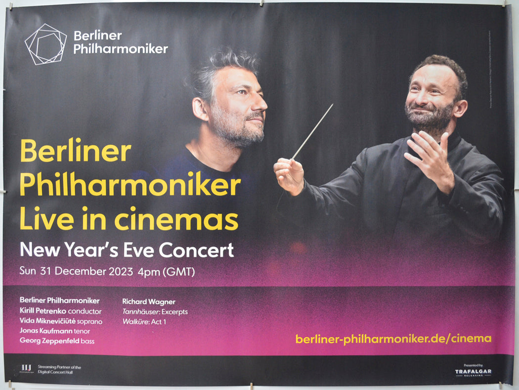 Berliner Philharmoniker LIVE New Year’s Eve Concert 2023 Original Quad Poster - Film Poster - Movie Poster 