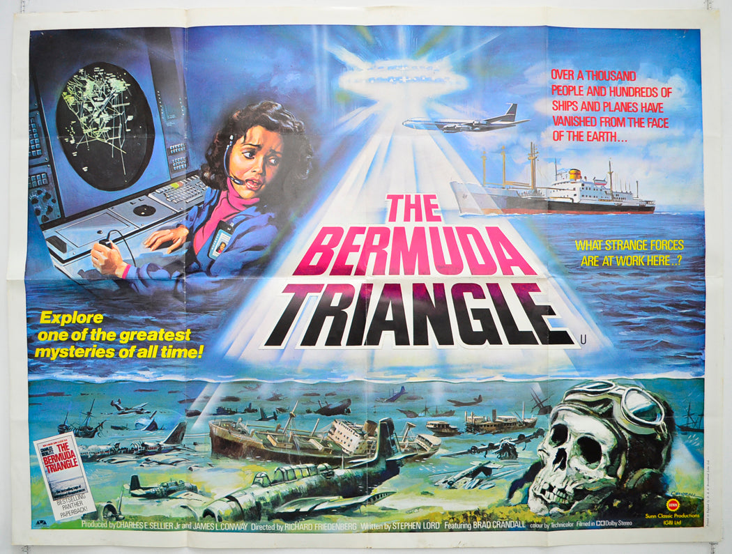 The Bermuda Triangle Original Quad Poster - Film Poster - Movie Poster  