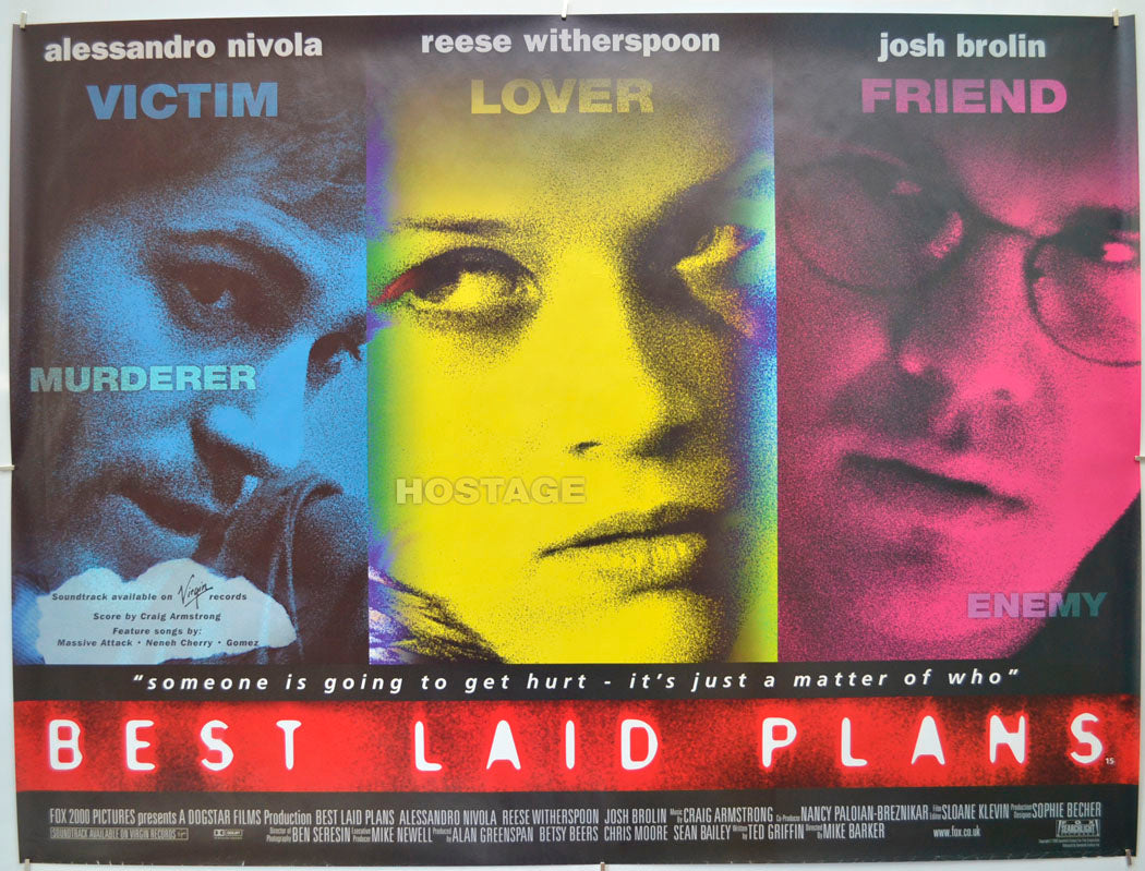 Best Laid Plans Original Quad Poster - Film Poster - Movie Poster