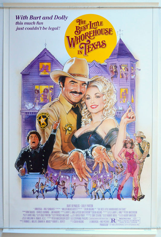 The Best Little Whorehouse In Texas Original One Sheet Poster - Movie Poster