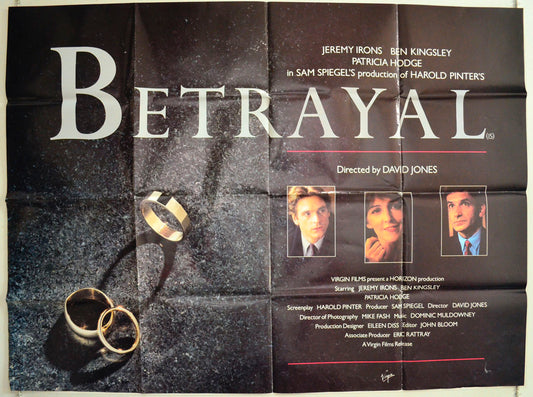 Betrayal Original British Quad Poster - Film Poster - Movie Poster 