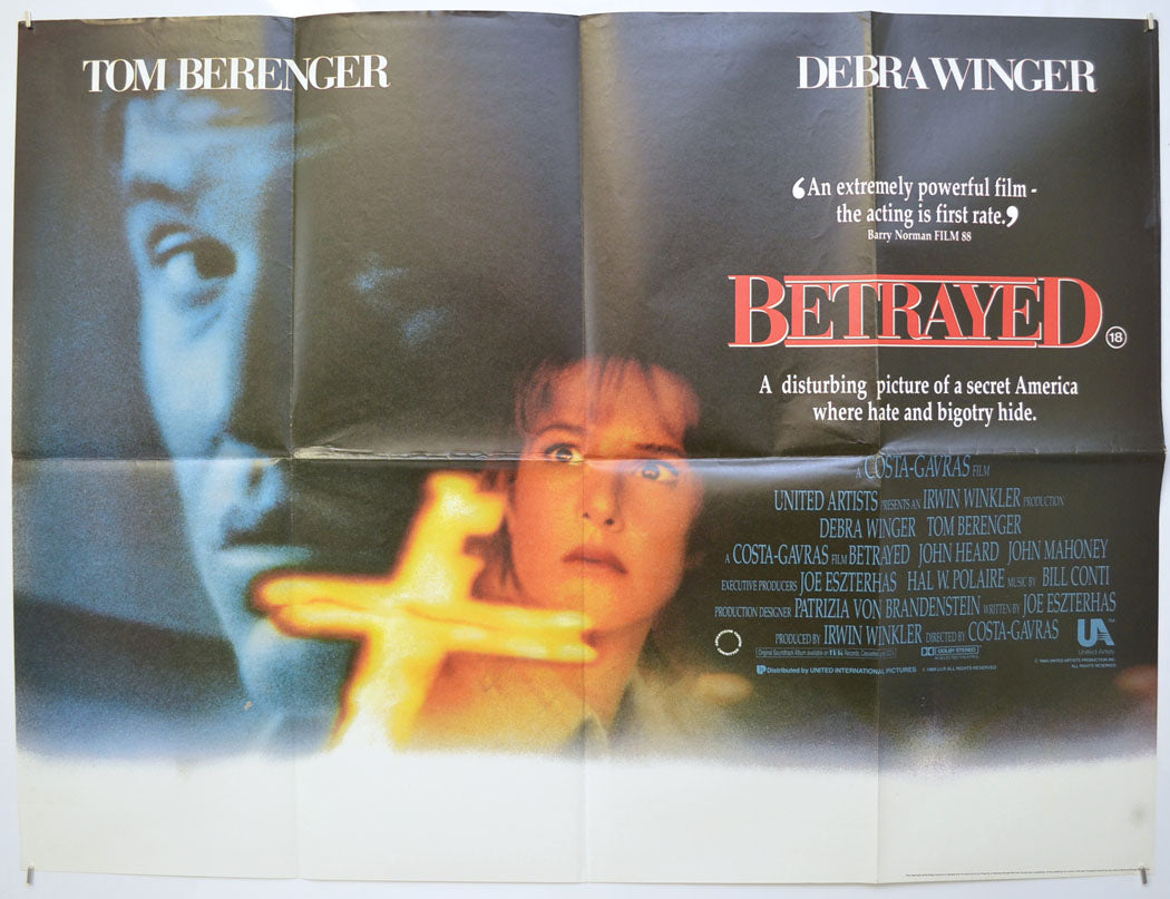 Betrayed  Original Quad Poster - Film Poster - Movie Poster