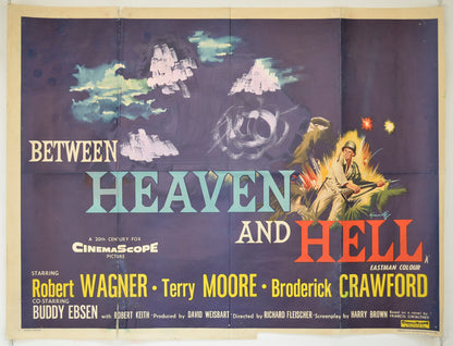 Between Heaven And Hell Original Quad Poster - Film Poster - Movie Poster  