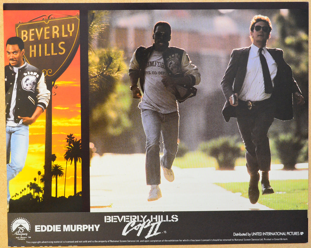 BEVERLY HILLS COP II (Card 2) Cinema Set of Colour FOH Stills / Lobby Cards 