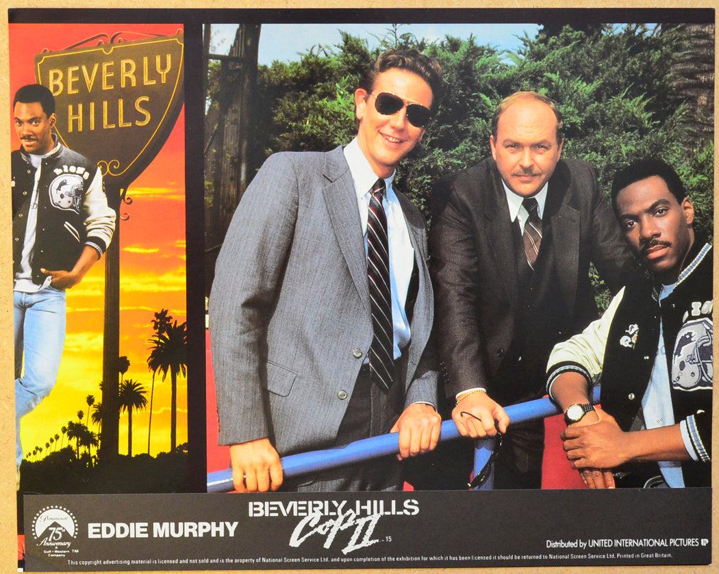 BEVERLY HILLS COP II (Card 4) Cinema Set of Colour FOH Stills / Lobby Cards 