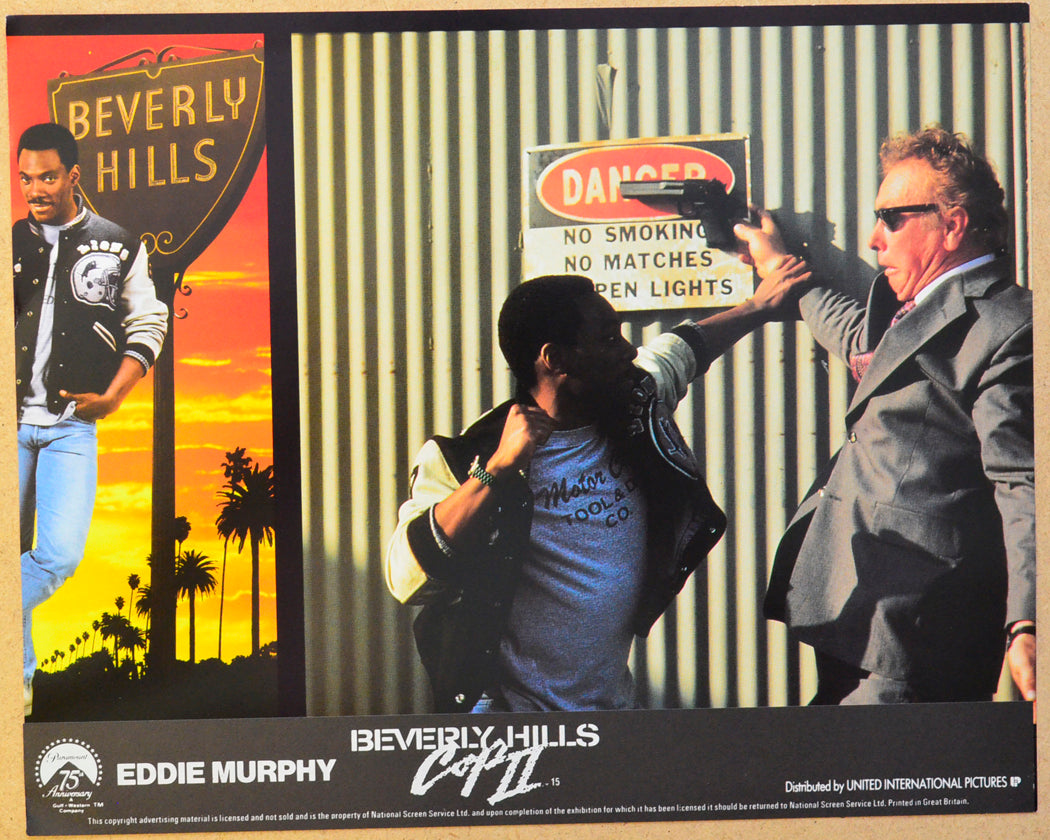 BEVERLY HILLS COP II (Card 5) Cinema Set of Colour FOH Stills / Lobby Cards 