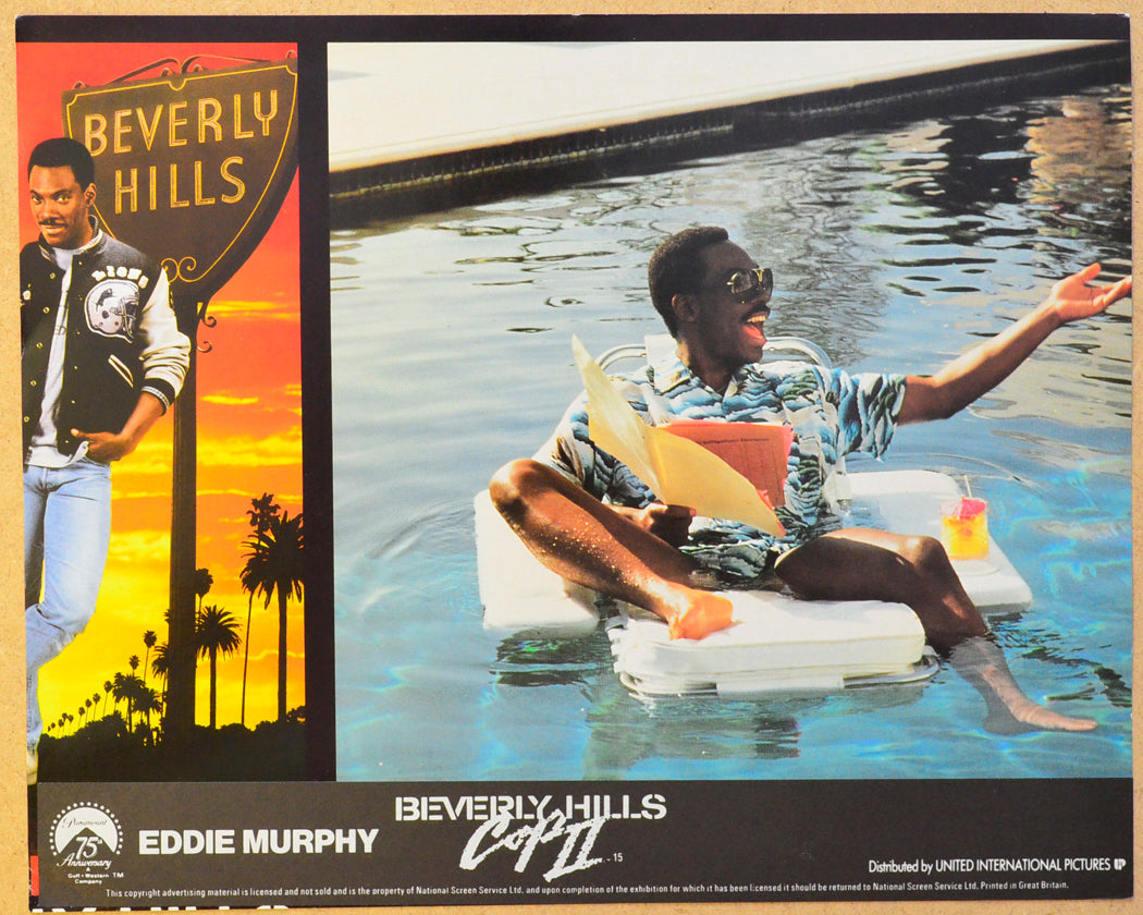 BEVERLY HILLS COP II (Card 6) Cinema Set of Colour FOH Stills / Lobby Cards 