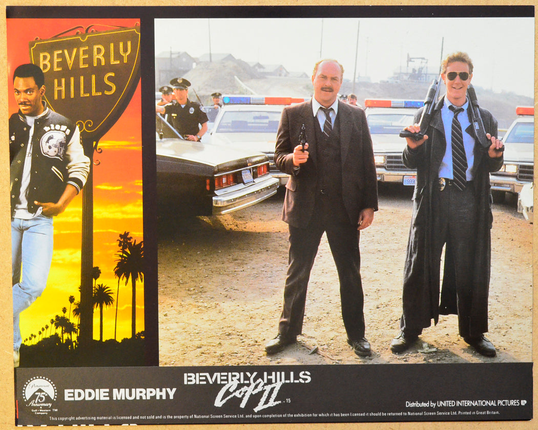 BEVERLY HILLS COP II (Card 7) Cinema Set of Colour FOH Stills / Lobby Cards 