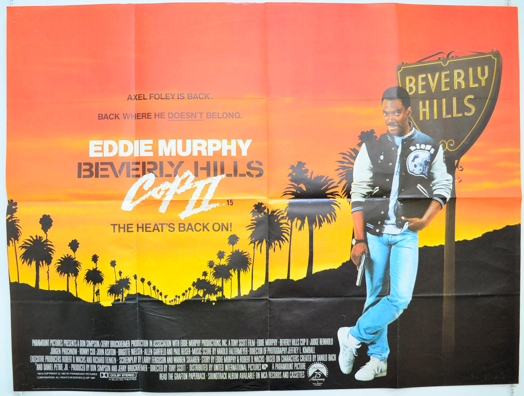 Beverly Hills Cop II Original Quad Poster - Film Poster - Movie Poster  