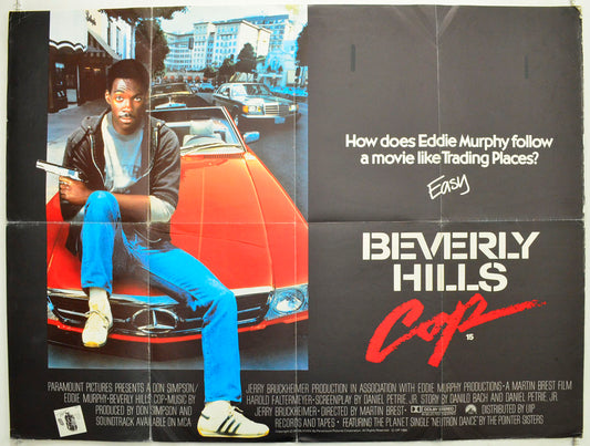 Beverly Hills Cop Original British Quad Poster - Film Poster - Movie Poster 