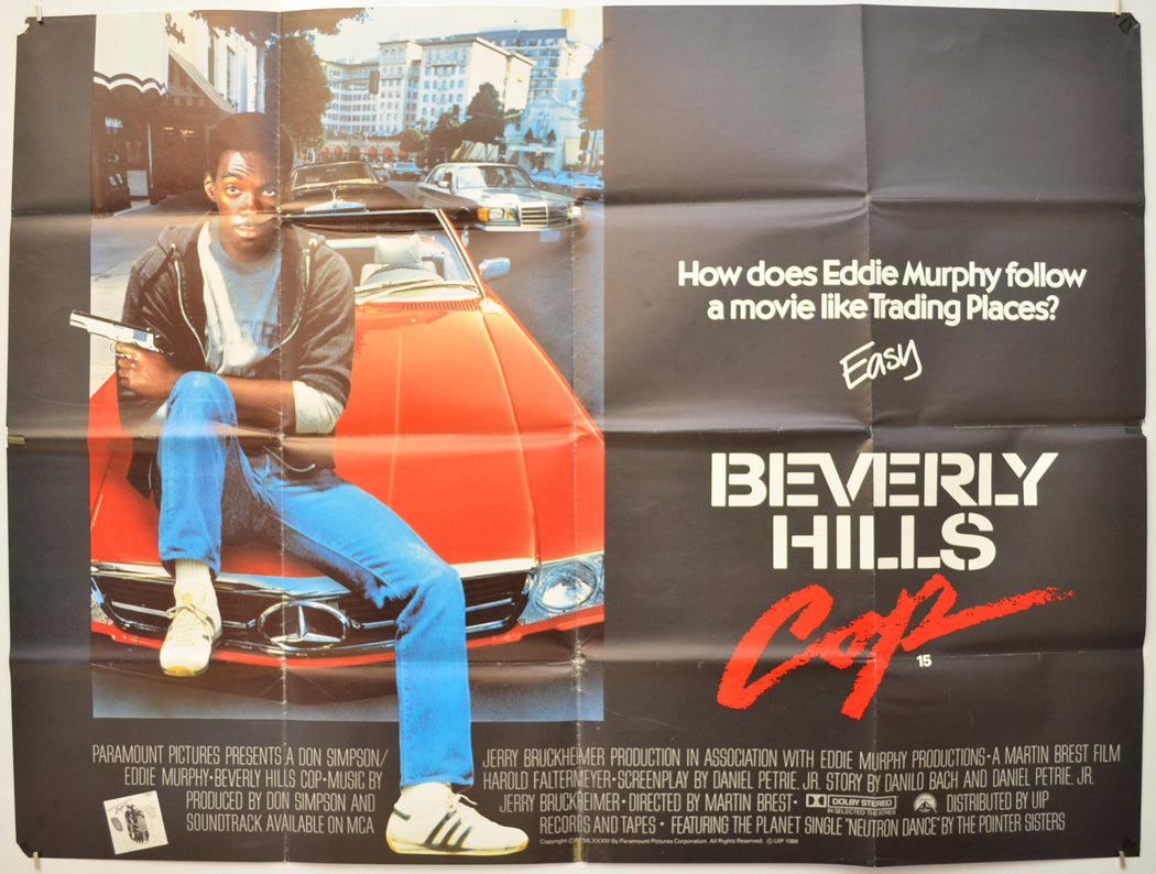 Beverly Hills Cop Original Quad Poster - Film Poster - Movie Poster  