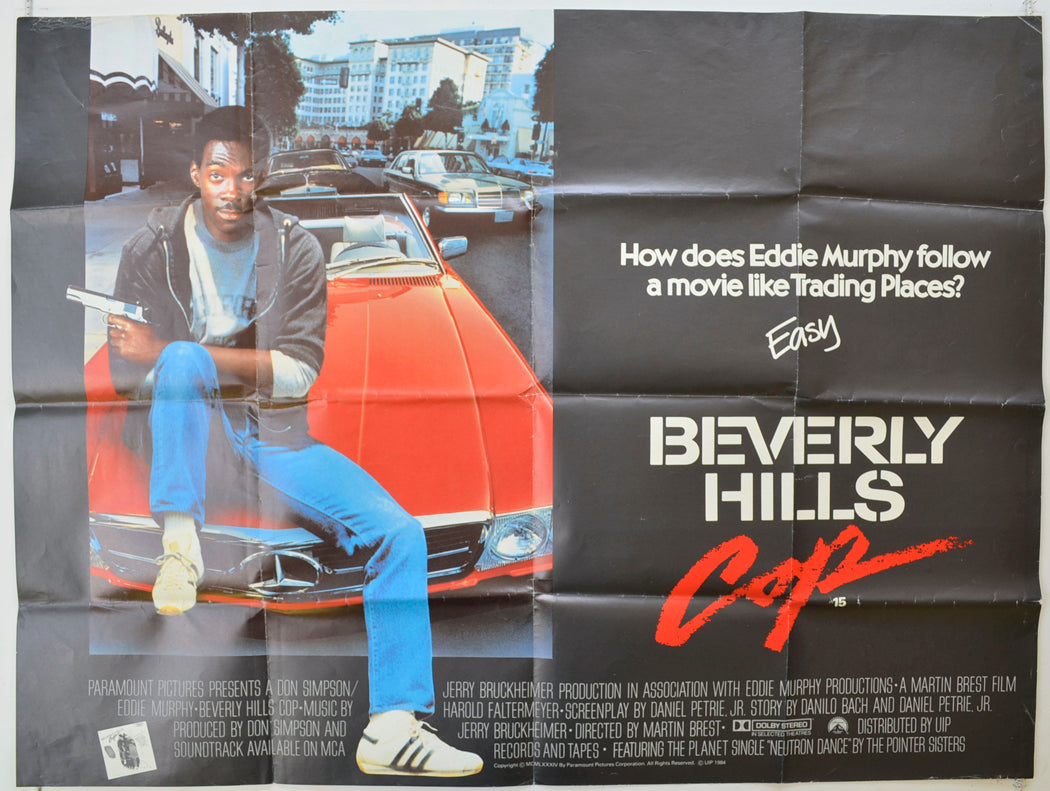 Beverly Hills Cop   Original Quad Poster - Film Poster - Movie Poster 