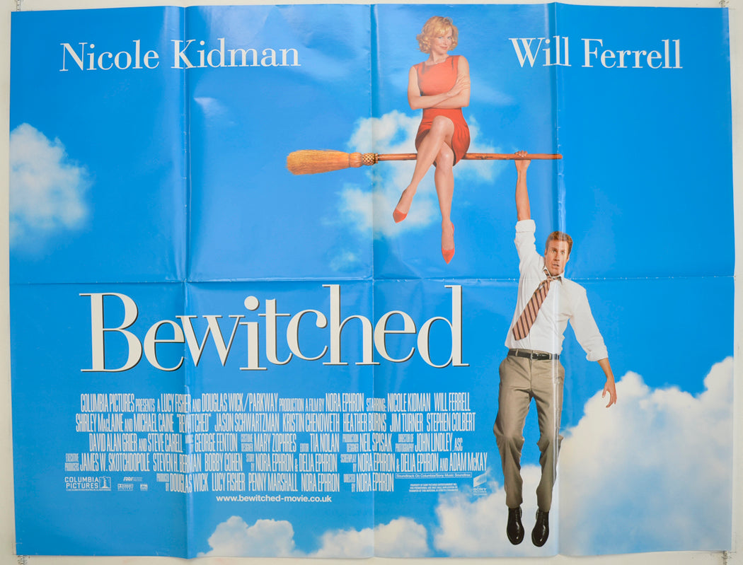 Bewitched   Original Quad Poster - Film Poster - Movie Poster 