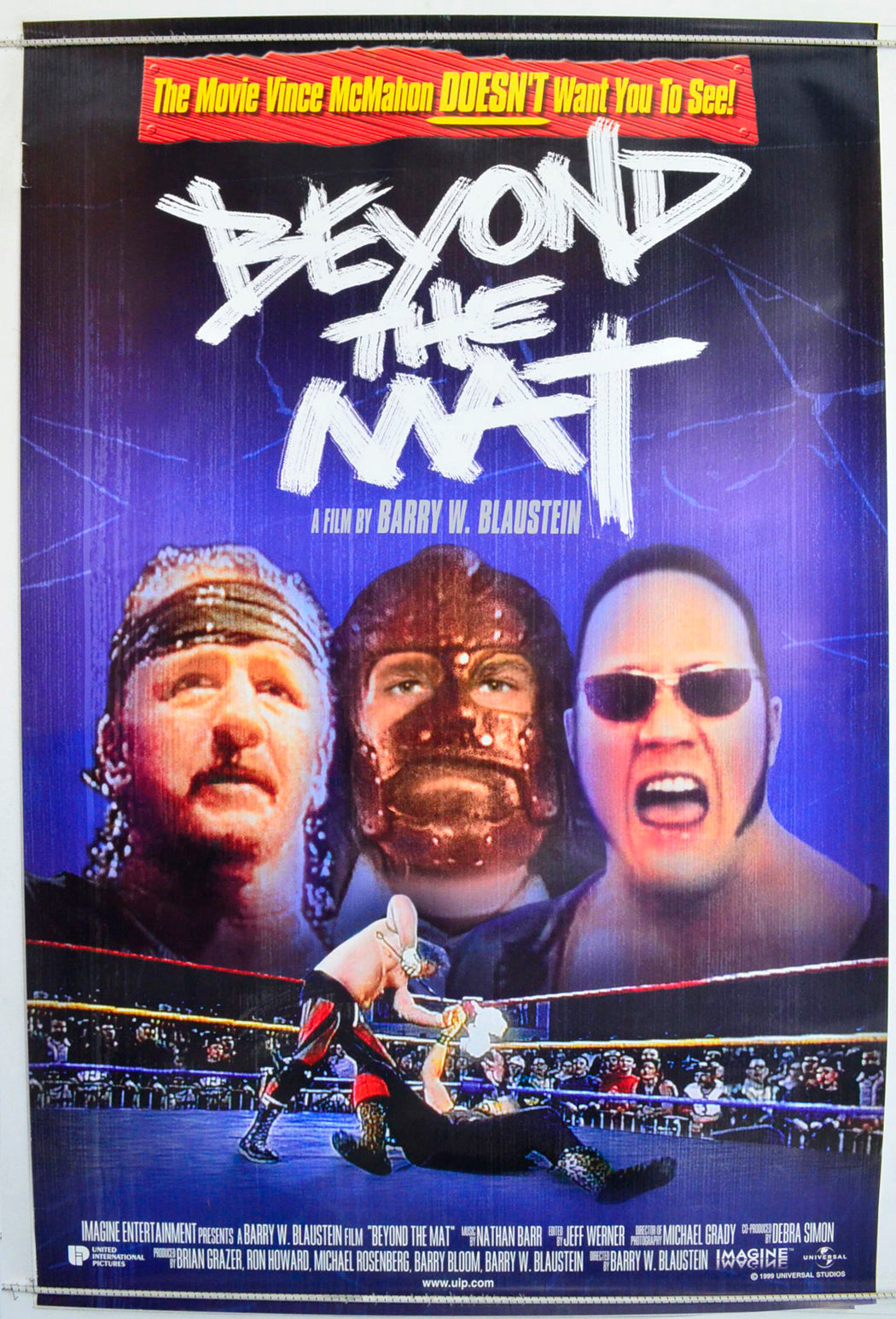 Beyond The Mat Original One Sheet Poster - Film Poster - Movie Poster 