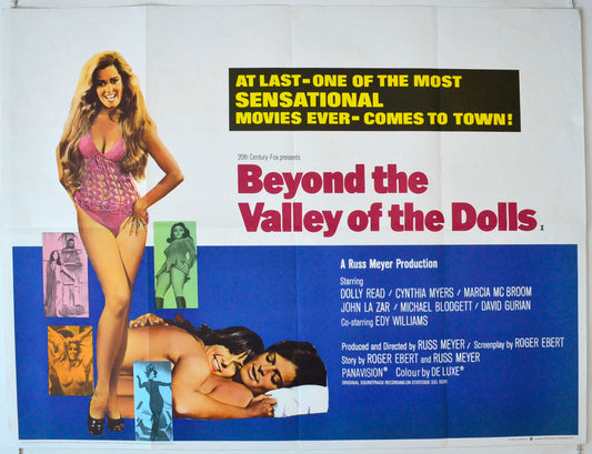 Beyond The Valley Of The Dolls Original British Quad Poster - Movie Poster