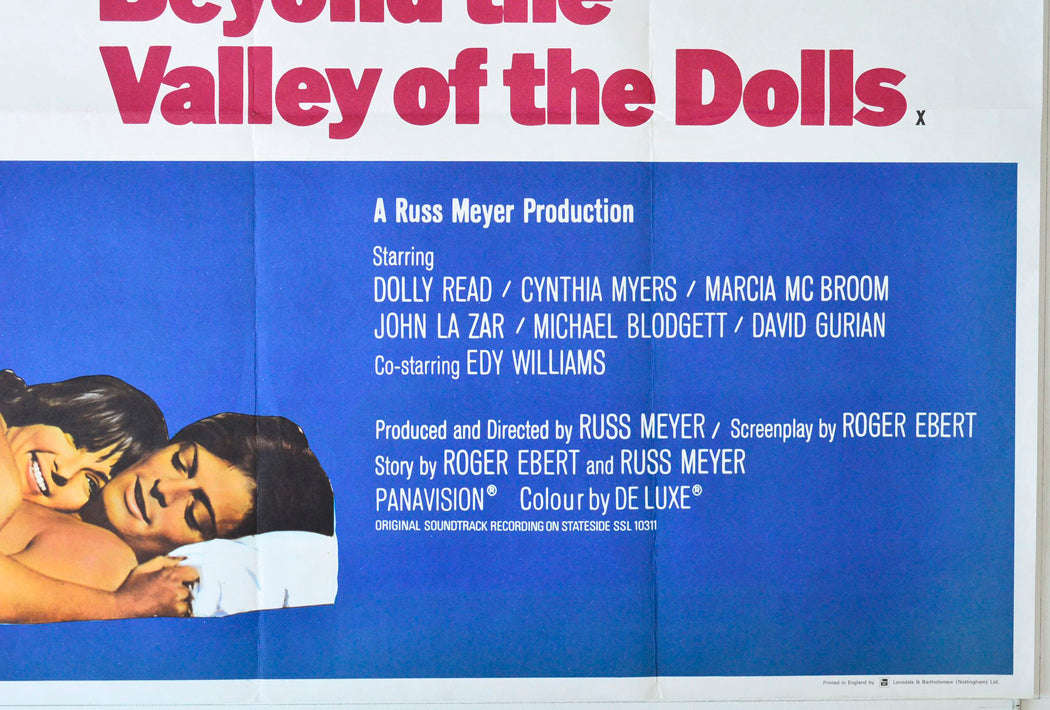 BEYOND THE VALLEY OF THE DOLLS (Bottom Right) Cinema Quad Movie Poster 