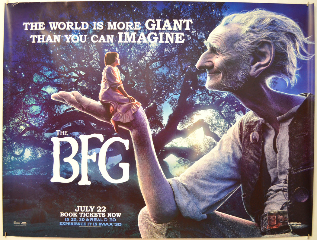 The BFG (Teaser / Advance – Night Version)  Original Quad Poster - Film Poster - Movie Poster