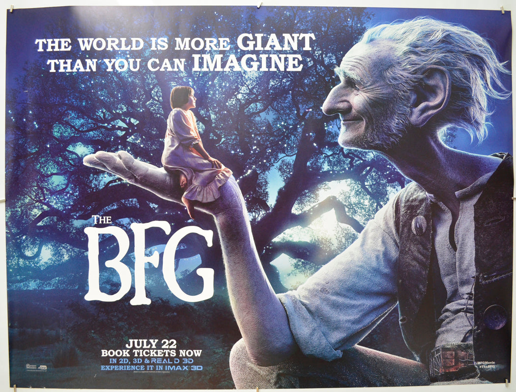 The BFG (Teaser / Advance – Night Version)  Original Quad Poster - Film Poster - Movie Poster