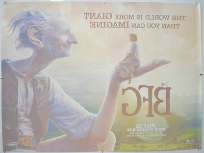 THE BFG (Back) Cinema Quad Movie Poster 