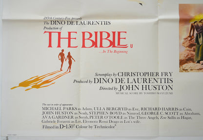 THE BIBLE (Bottom Left) Cinema Quad Movie Poster 