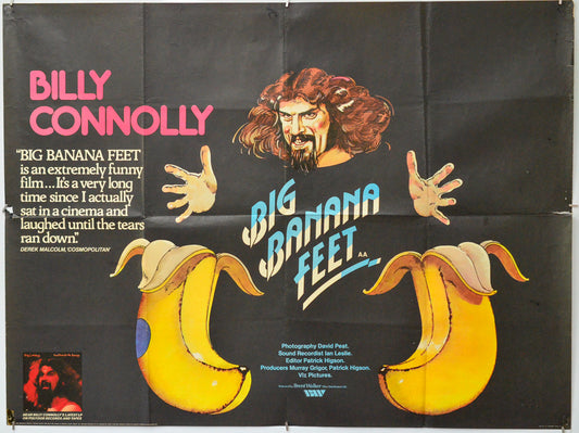 Big Banana Feet - Original Quad Poster - Film Poster - Movie Poster