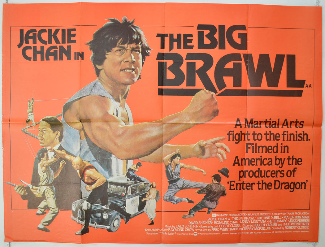 The Big Brawl  (a.k.a. Battle Creek Brawl)  Original Quad Poster - Film Poster - Movie Poster 