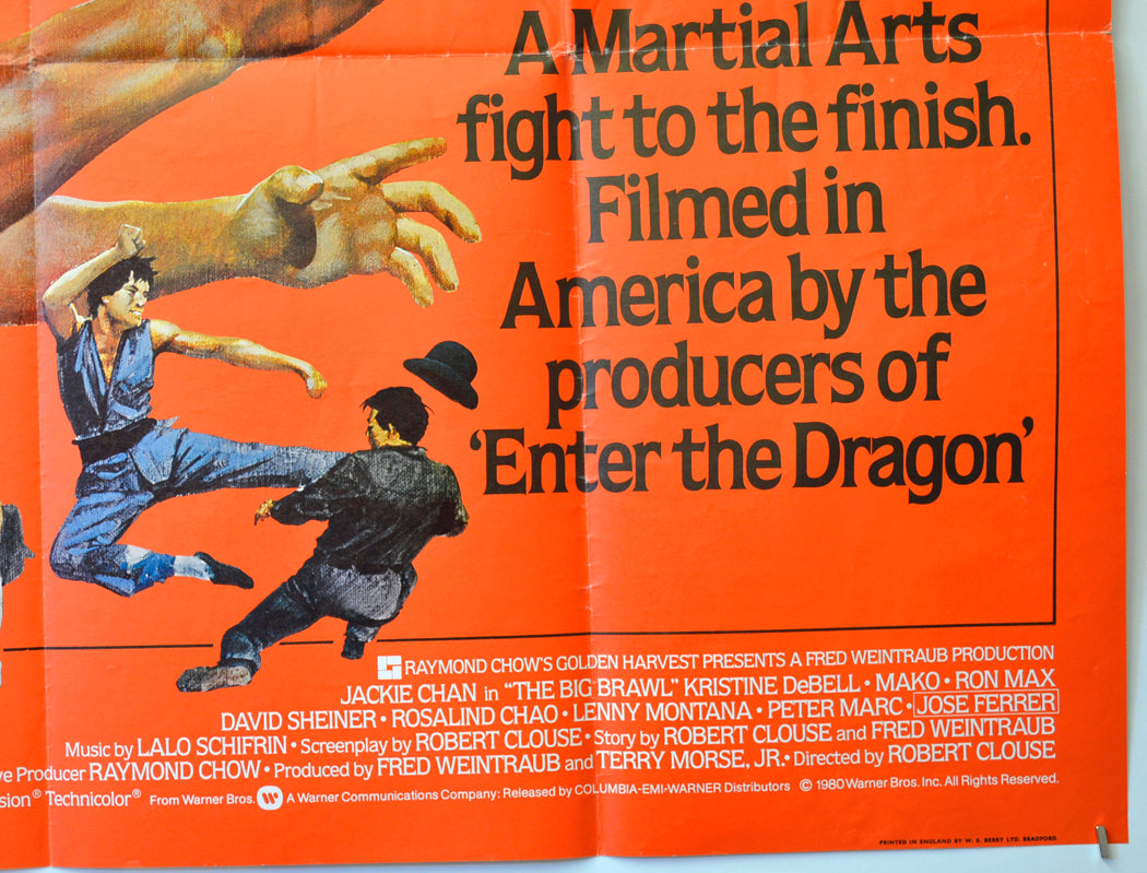 THE BIG BRAWL (Bottom Right) Cinema Quad Movie Poster 