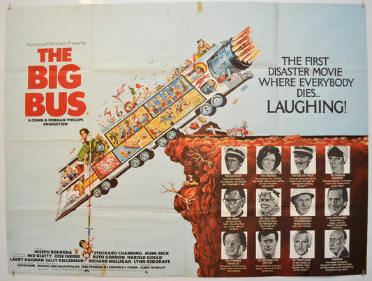 The Big Bus  Original Quad Poster - Film Poster - Movie Poster