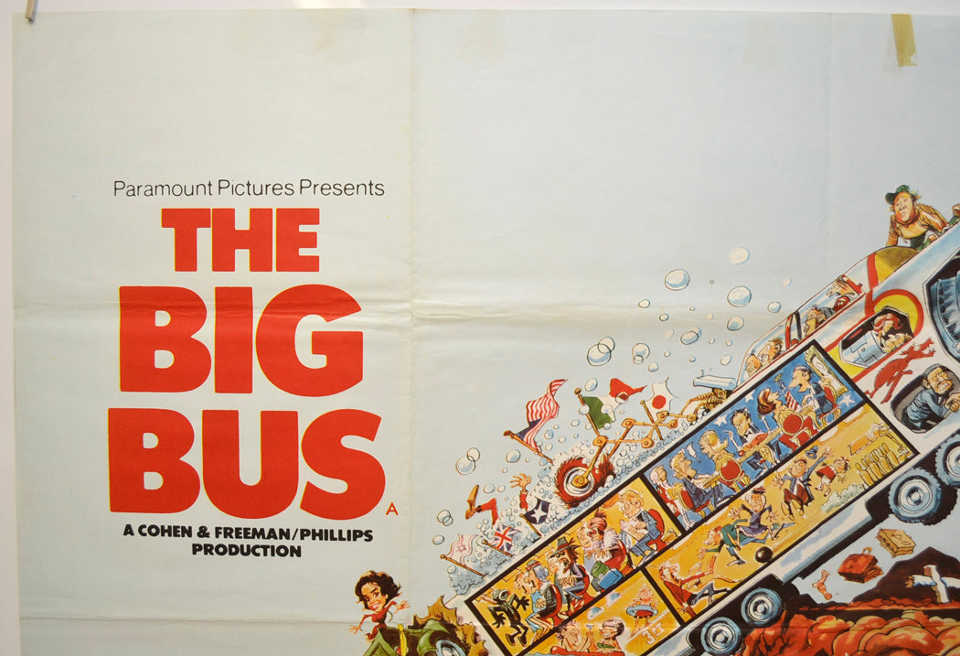 THE BIG BUS (Top Left) Cinema Quad Movie Poster 