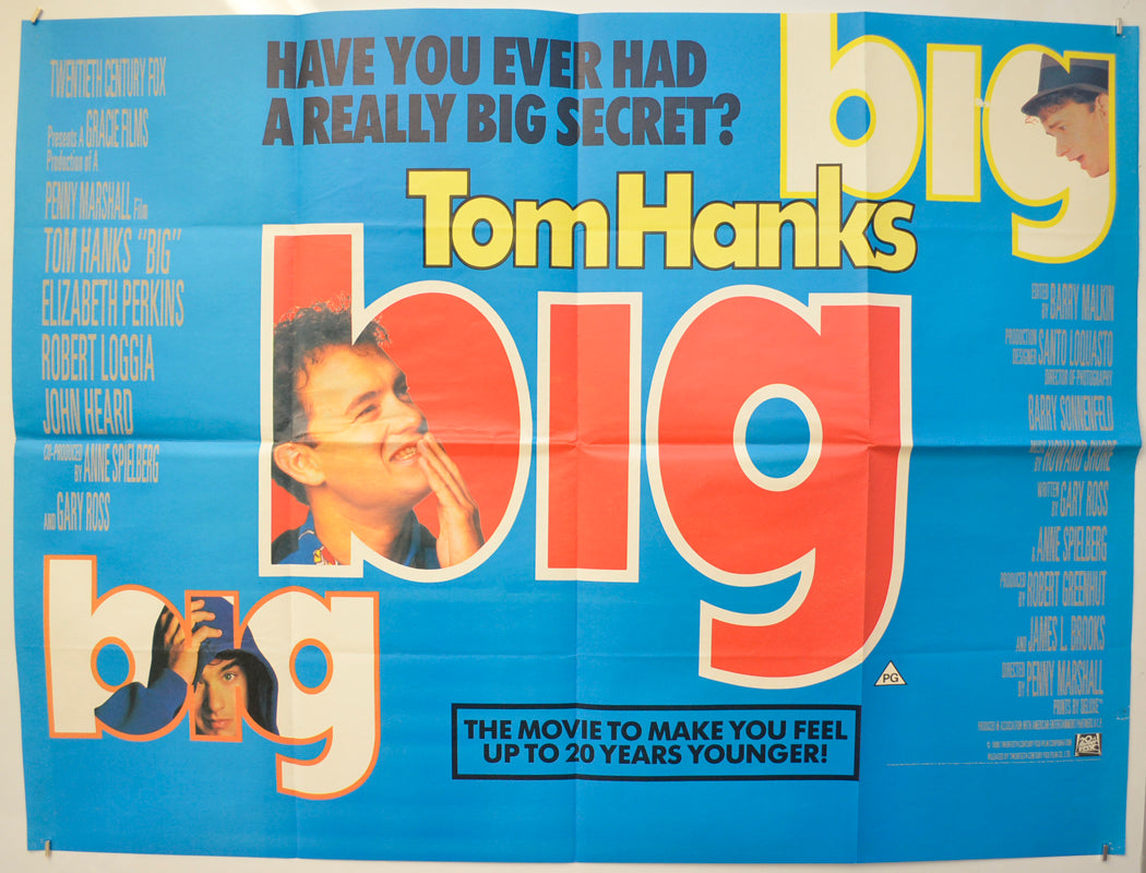 Big  Original Quad Poster - Film Poster - Movie Poster