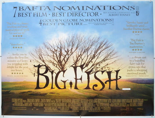 Big Fish (Reviews Version) Original Quad Poster - Film Poster - Movie Poster