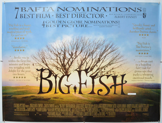 Big Fish (Reviews Version) Original Quad Poster - Film Poster - Movie Poster