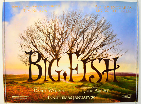 Big Fish   (Teaser / Advance Version) Original British Quad Poster - Film Poster - Movie Poster