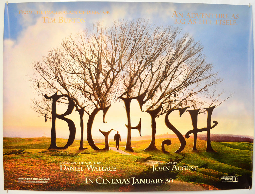 Big Fish  (Teaser / Advance Version) Original Quad Poster - Film Poster - Movie Poster