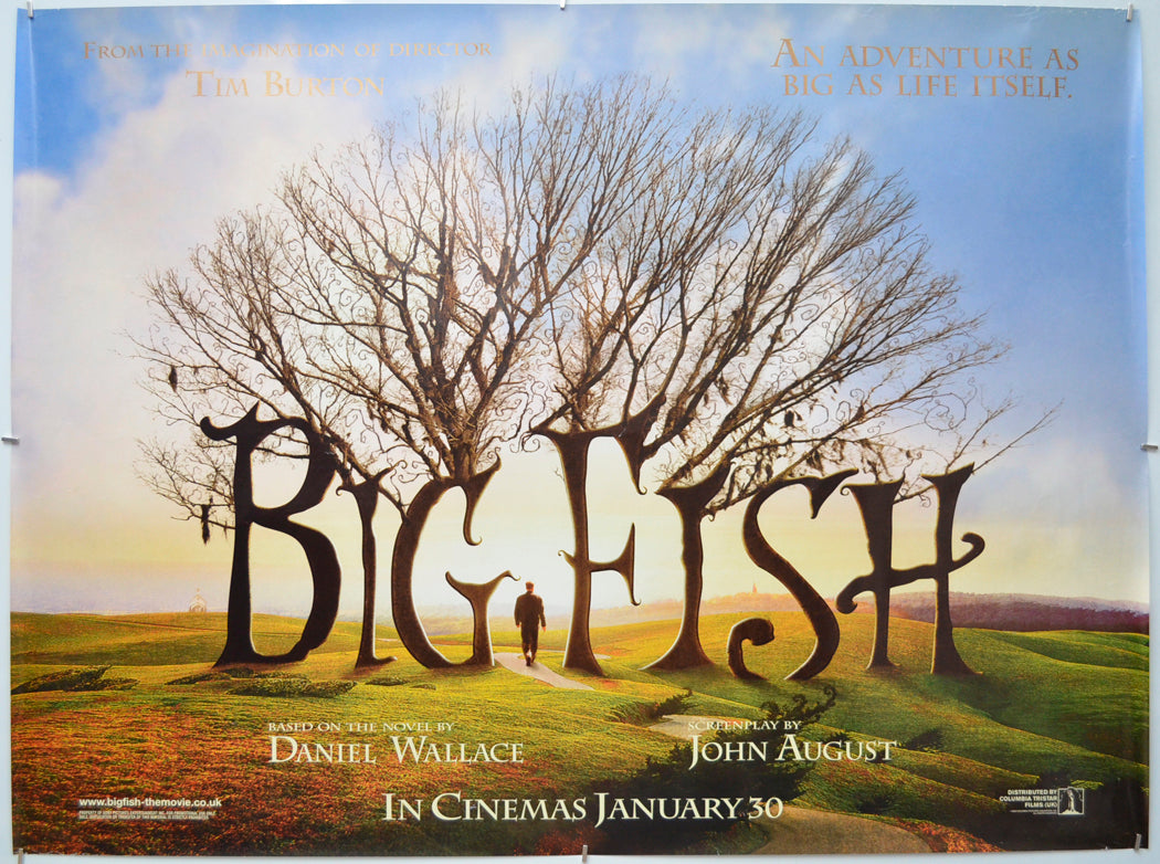 Big Fish (Teaser / Advance Version) Original Quad Poster - Film Poster - Movie Poster