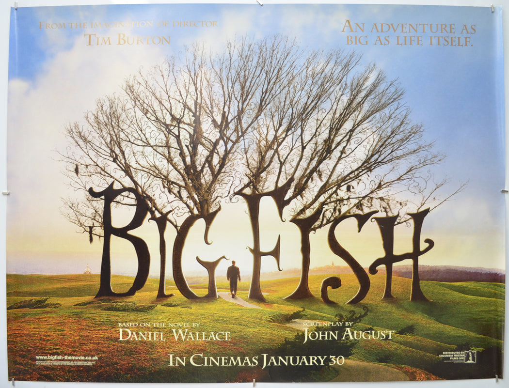 Big Fish (Teaser / Advance Version) Original Quad Poster - Film Poster - Movie Poster  