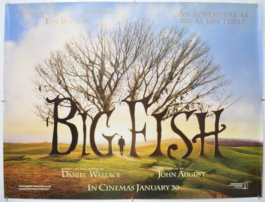 Big Fish (Teaser / Advance Version) Original Quad Poster - Film Poster - Movie Poster  