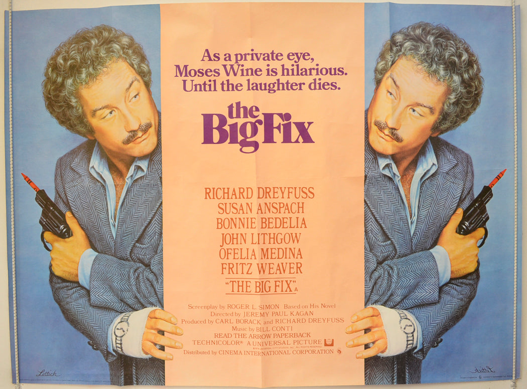 The Big Fix  Original Quad Poster - Film Poster - Movie Poster