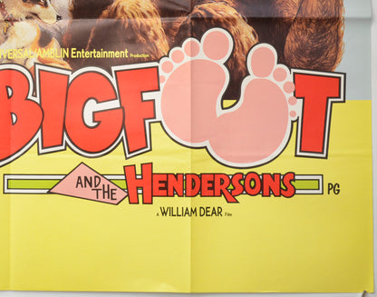 BIGFOOT AND THE HENDERSONS (Bottom Right) Cinema Quad Movie Poster 