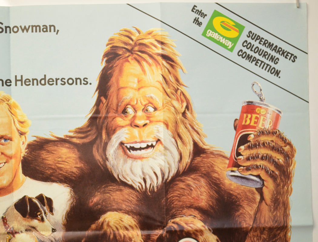 BIGFOOT AND THE HENDERSONS (Top Right) Cinema Quad Movie Poster 